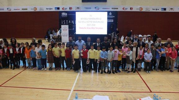  Müdürlüğümüz tarafından düzenlenen İlkokullar arası Bilgi Kültür yarışması  yapıldı.