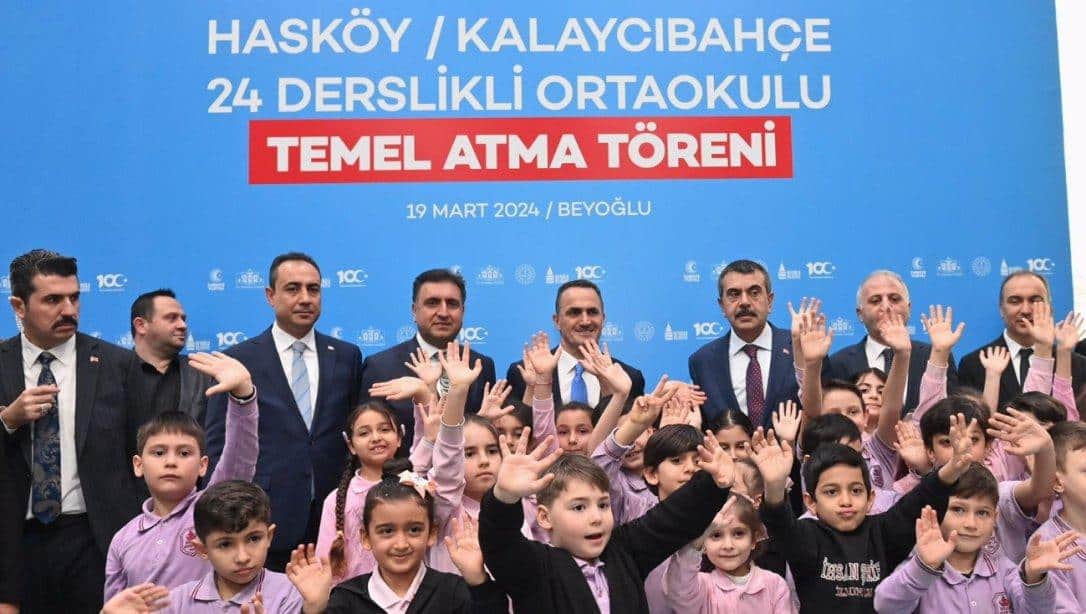 Hasköy / Kalaycıbahçe 24 Derslikli Ortaokulun Temel Atma Törenine Bakanımız Yusuf TEKİN Katıldı