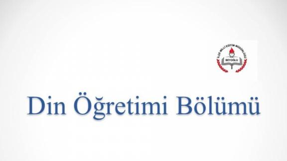 Din Öğretimi Bölümü